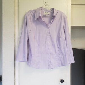 Fred David Stretch Light Purple Top Size XL